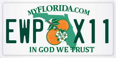 FL license plate EWPX11