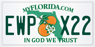 FL license plate EWPX22