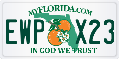 FL license plate EWPX23