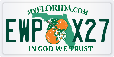FL license plate EWPX27