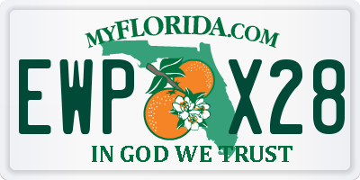 FL license plate EWPX28