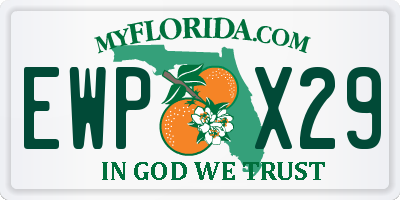 FL license plate EWPX29