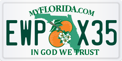 FL license plate EWPX35
