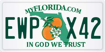 FL license plate EWPX42