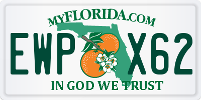 FL license plate EWPX62