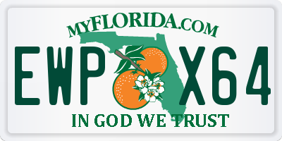 FL license plate EWPX64