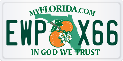 FL license plate EWPX66