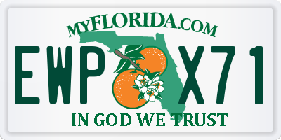 FL license plate EWPX71