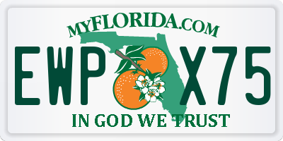 FL license plate EWPX75