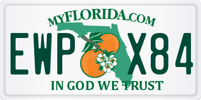 FL license plate EWPX84