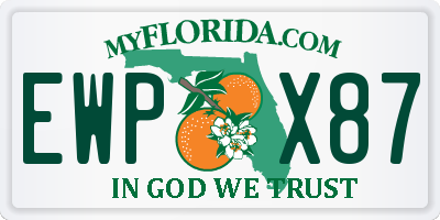 FL license plate EWPX87