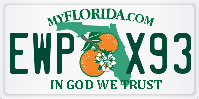 FL license plate EWPX93