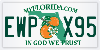 FL license plate EWPX95
