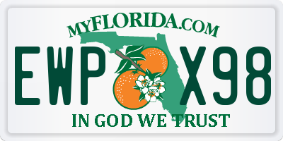 FL license plate EWPX98