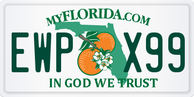 FL license plate EWPX99