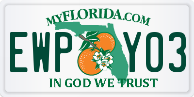 FL license plate EWPY03