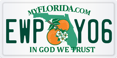 FL license plate EWPY06