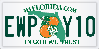 FL license plate EWPY10