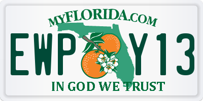 FL license plate EWPY13