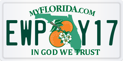 FL license plate EWPY17