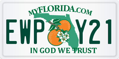 FL license plate EWPY21