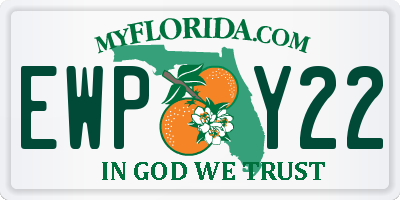 FL license plate EWPY22