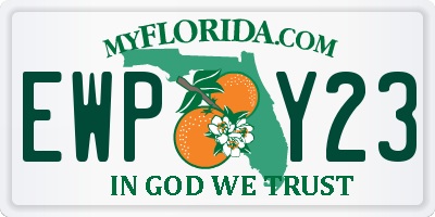 FL license plate EWPY23