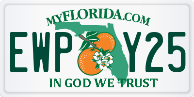 FL license plate EWPY25