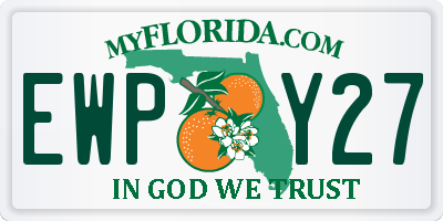 FL license plate EWPY27