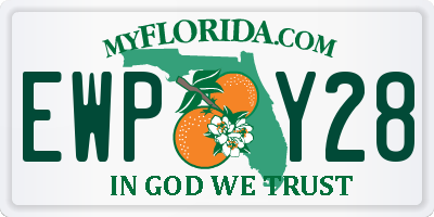 FL license plate EWPY28
