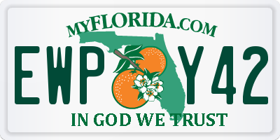 FL license plate EWPY42