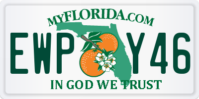 FL license plate EWPY46