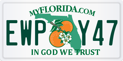 FL license plate EWPY47