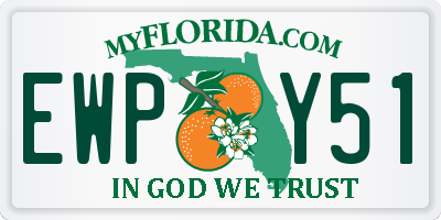 FL license plate EWPY51