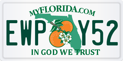 FL license plate EWPY52