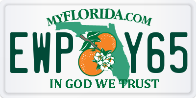 FL license plate EWPY65