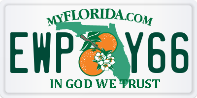 FL license plate EWPY66