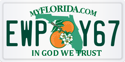 FL license plate EWPY67