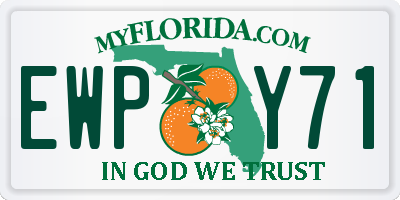 FL license plate EWPY71