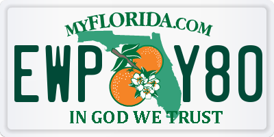FL license plate EWPY80