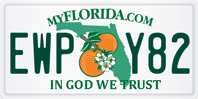 FL license plate EWPY82