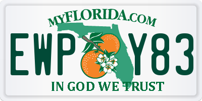 FL license plate EWPY83