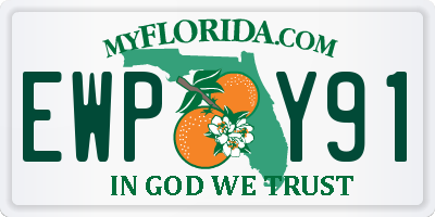 FL license plate EWPY91