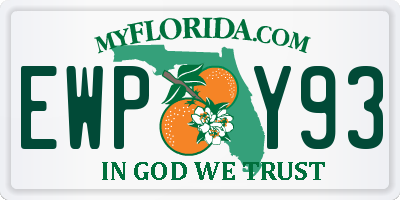 FL license plate EWPY93
