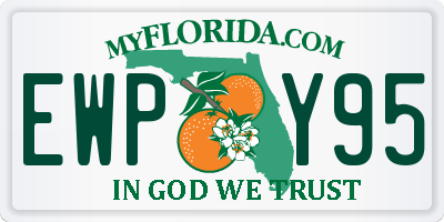 FL license plate EWPY95