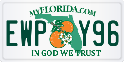 FL license plate EWPY96