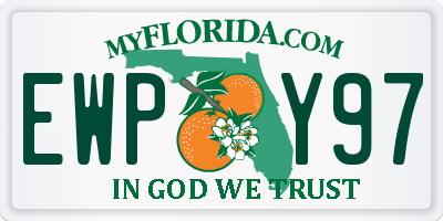 FL license plate EWPY97