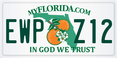 FL license plate EWPZ12