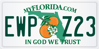 FL license plate EWPZ23