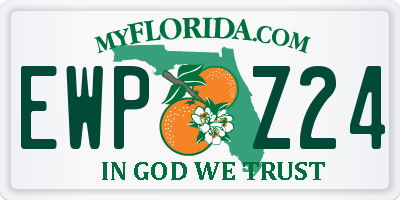 FL license plate EWPZ24